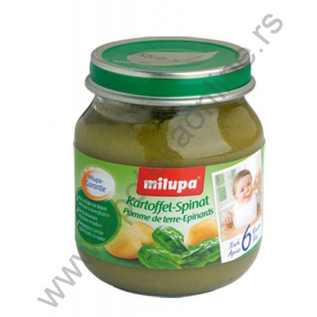 MILUPA KAŠICA SPANAĆ I KROMPIR 125g - Online Apoteka MILUPA KAŠICA SPANAĆ I KROMPIR 125g